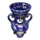 Antique blue vase in Italian porcelain
