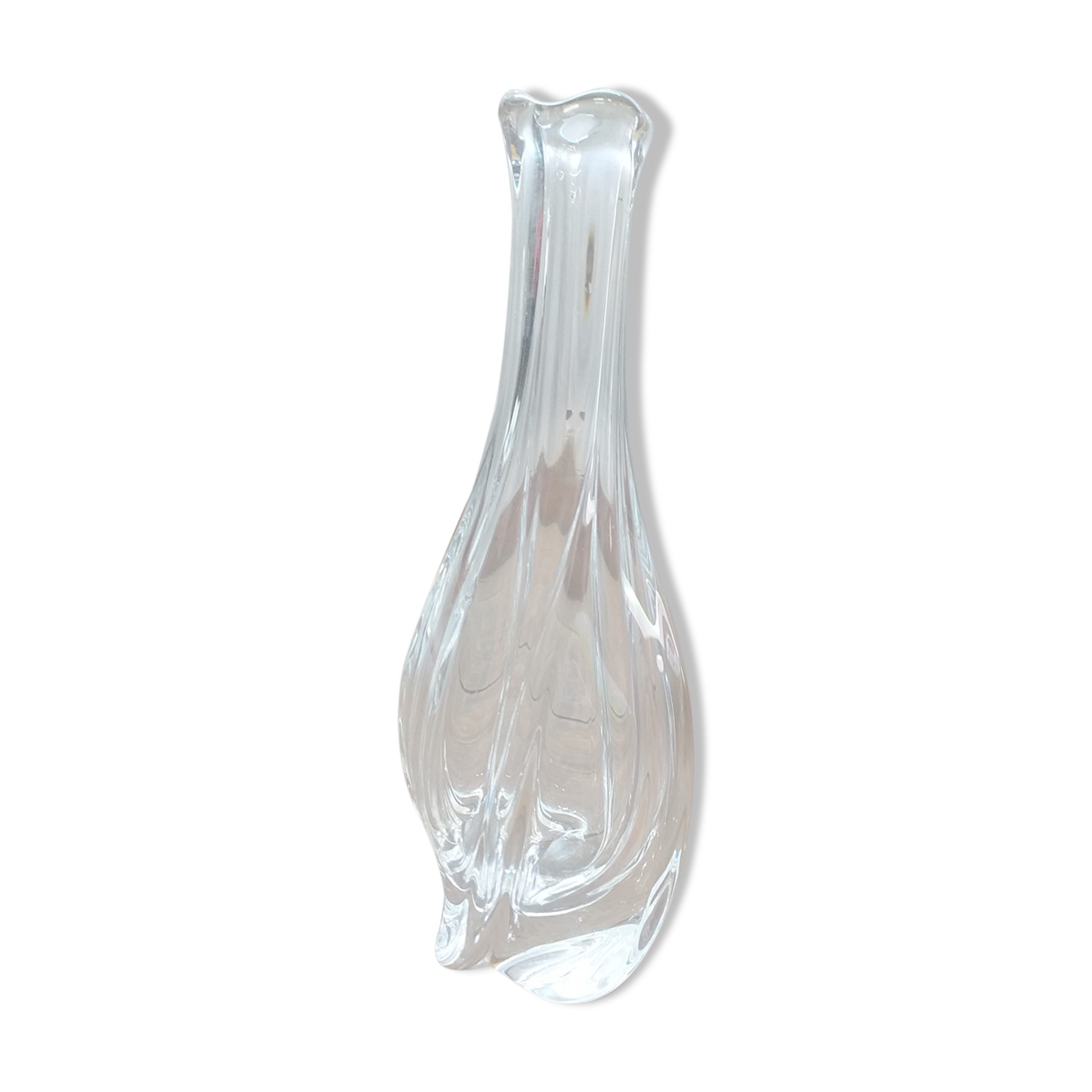 St. Louis crystal twisted soliflore vase
