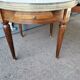 Coffee table hot water bottle old marble top Louis xvi style