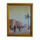 Oil on canvas signed representing a scene from North Africa