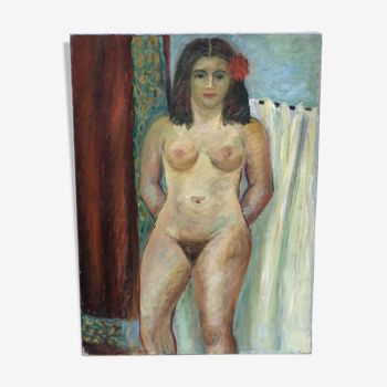 Huile femme nue