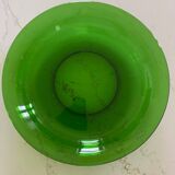 Plat rond vert transparent