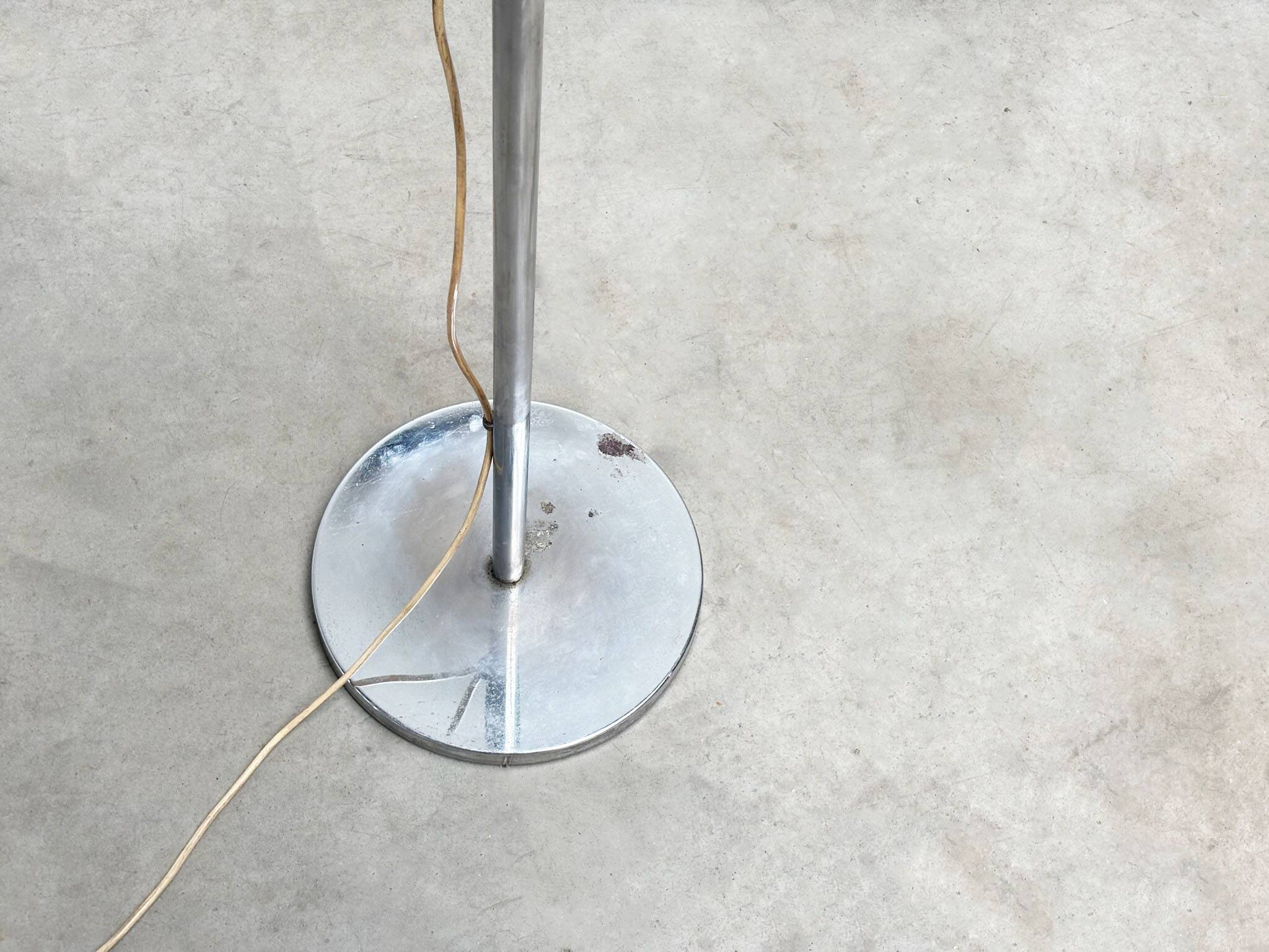 Chrome French floor lamp