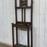 Porte-manteau et porte-parapluie anglais en chêne début XXème