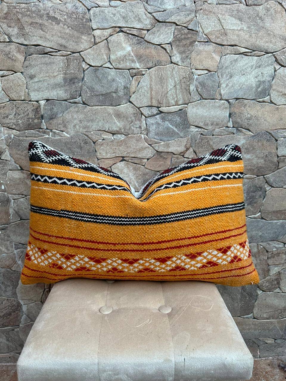 Vintage Moroccan Berber Wool Cushion Cover
