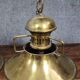 Pair of antique marine suspensions in gilded brass.