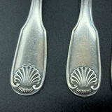 6 forks Christofle model Vendome shell