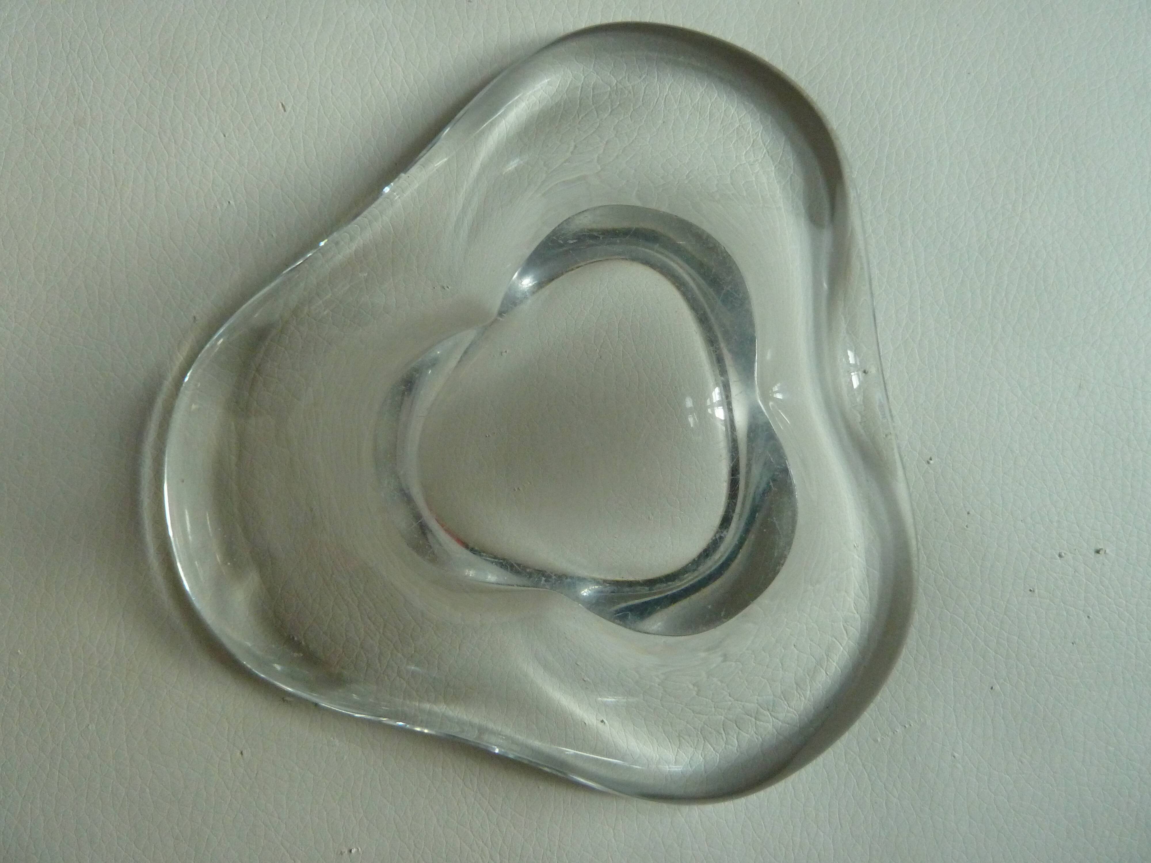 60s Baccarat crystal ashtray