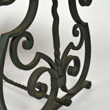 Coffee table in marble and wrought iron, circa 1940