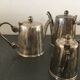 Service 4 pièces Thé/Café en métal argenté