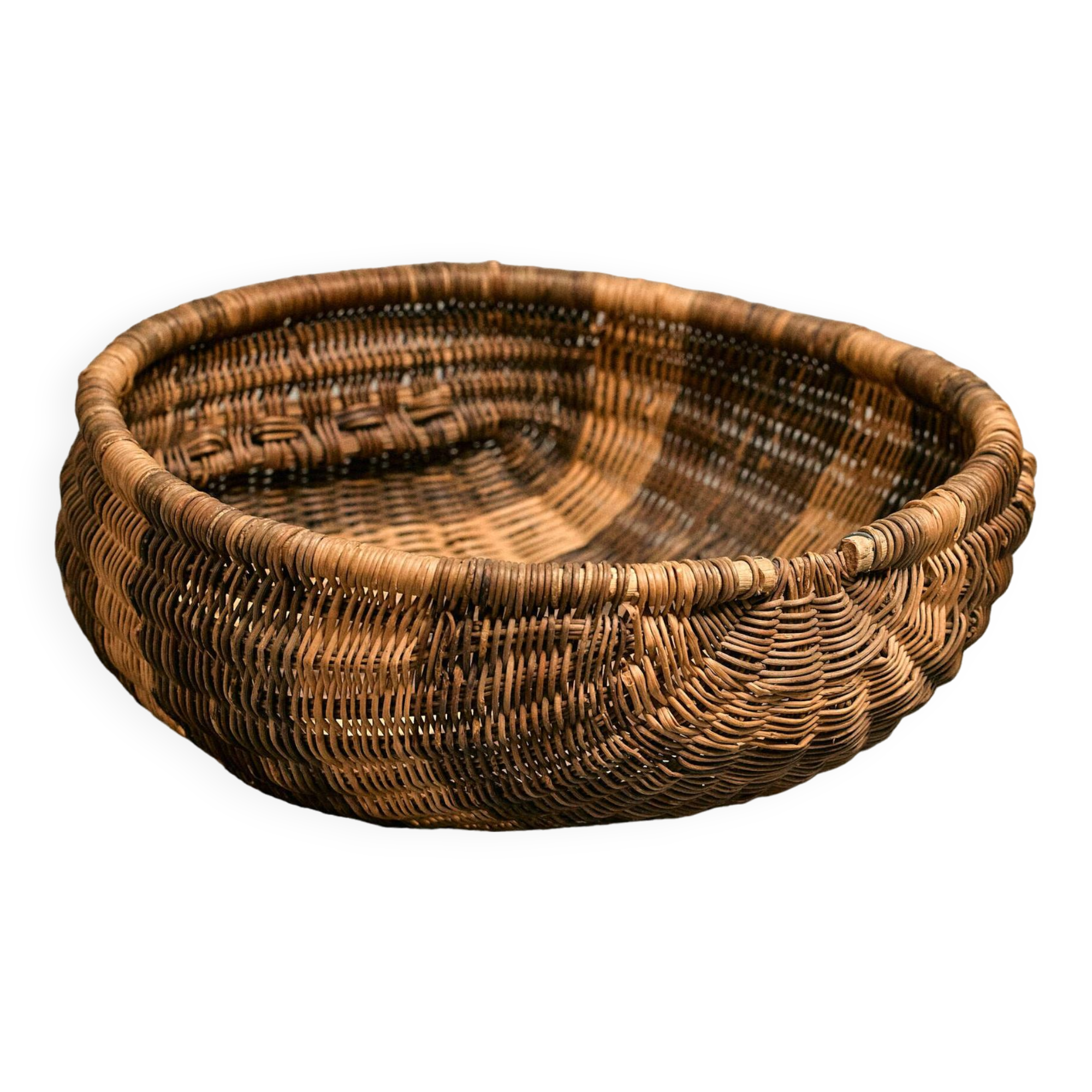 Osier, panier, corbeille, dépose, fourre-tout, courses, décoration
