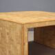 Vintage wooden coffee table with inlays, Italian design, 1970s.