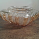 Molded glass ceiling lamp