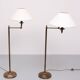 Pair of classic swing arm floor lamps from the 1980s, Germany