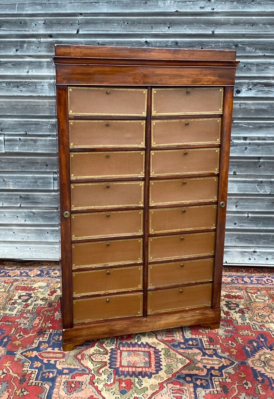 Mahogany cardboard furniture of  Louis Philippe XIX century