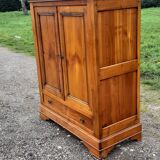 Cherry wood cabinet, 2 doors, 2 drawers