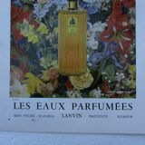 Old advertising lanvin scented waters, 50s