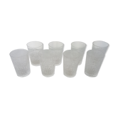8 glasses whiskey (or glasses), Baccarat Crystal, model Nancy