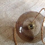 Smoked glass globe Hanging