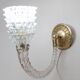 Set of 2 Art Deco Wall Light in Murano Rostrato Glass by Barovier e Toso, 1