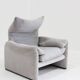 Fauteuil Maralunga vintage de Cassina par Vico Magistretti