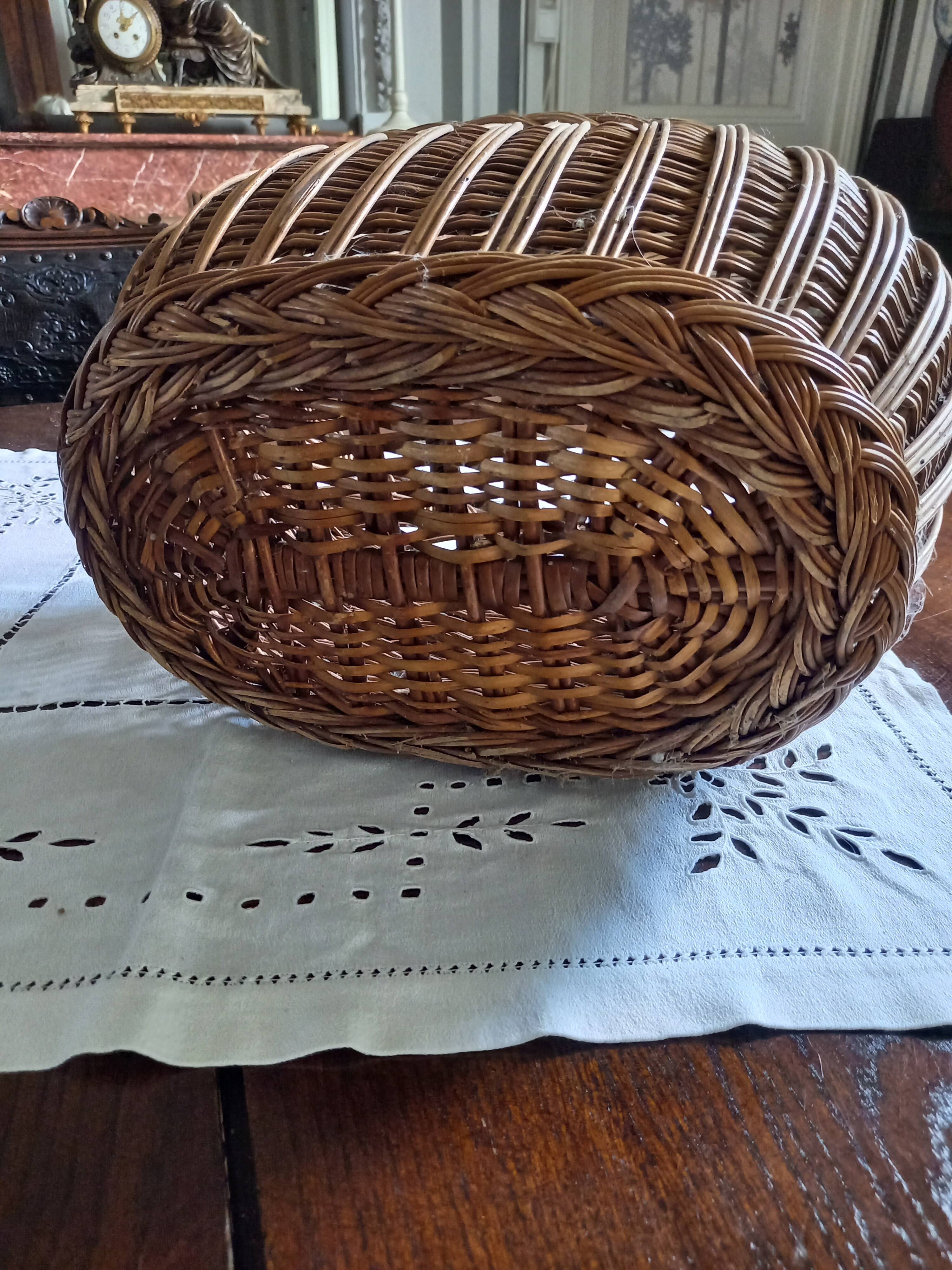 woven wicker basket