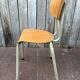 Vintage industrial chair Tubax in wood and metal