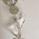 series of 6 walk glasses from bistro counter 50s