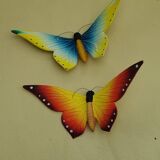 Set of 2 ceramic butterflies