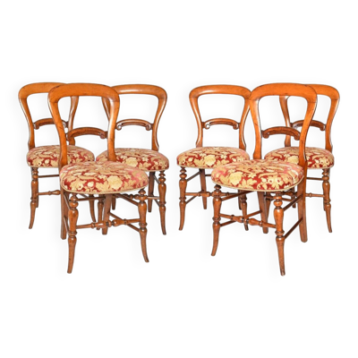 Suite de 6 chaises d'époque Louis Philippe