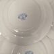 Set of 8 Sarguemines Jardinières plates - Blue and White Pansies