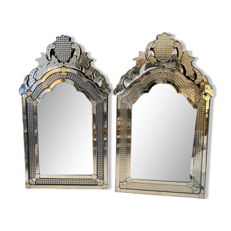 Pair of mirrors in Venetian style