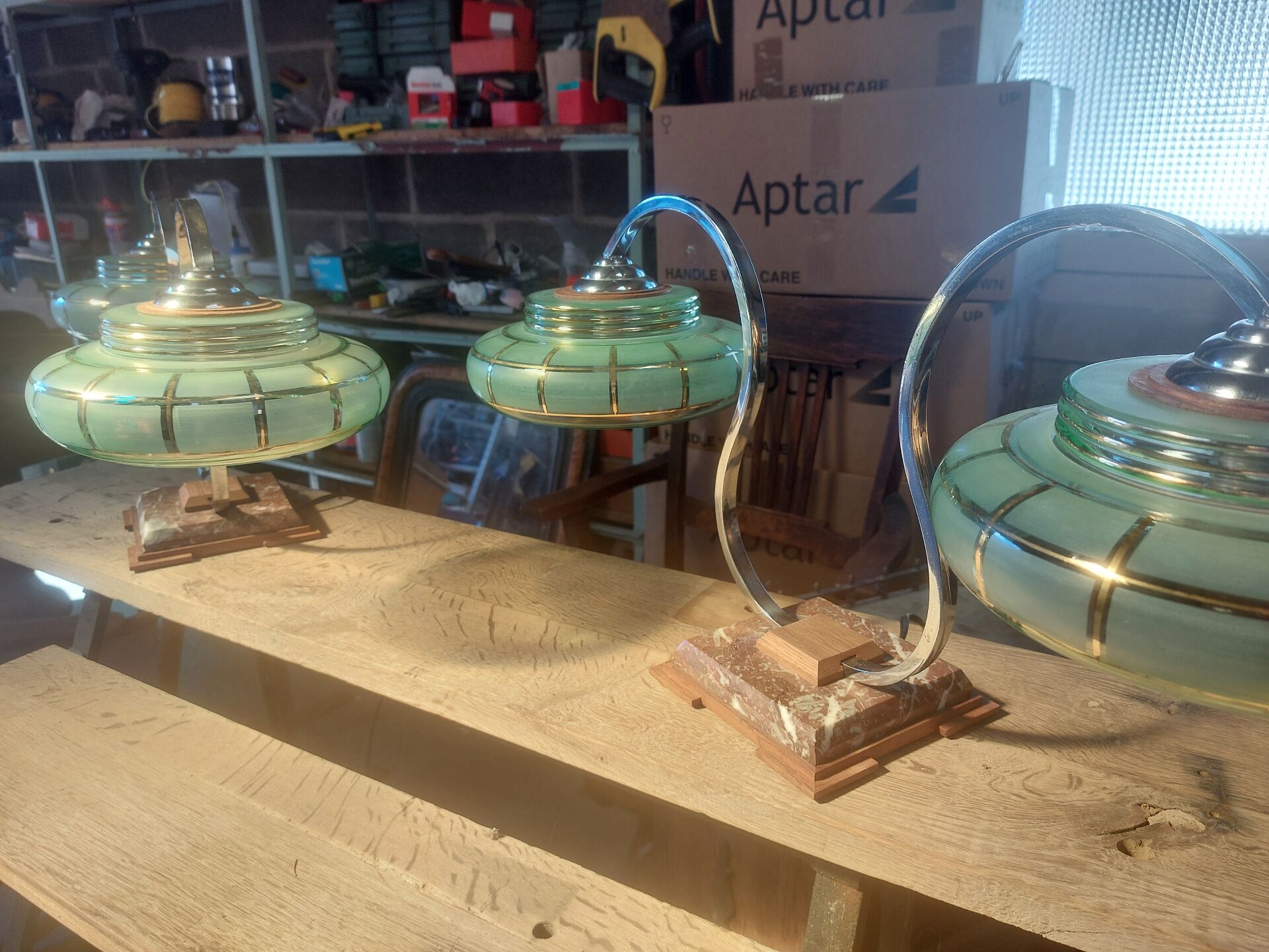 Paire de lampe style Art deco
