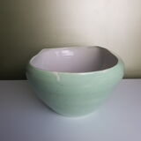 Bowl cut fruit in ceramic free-form 1958 email Green