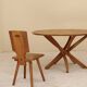 Table en orme massif, Seltz, France, 1990’s