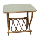 Rattan magazine holder