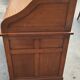 Old American desk in solid oak with S-shaped shutter