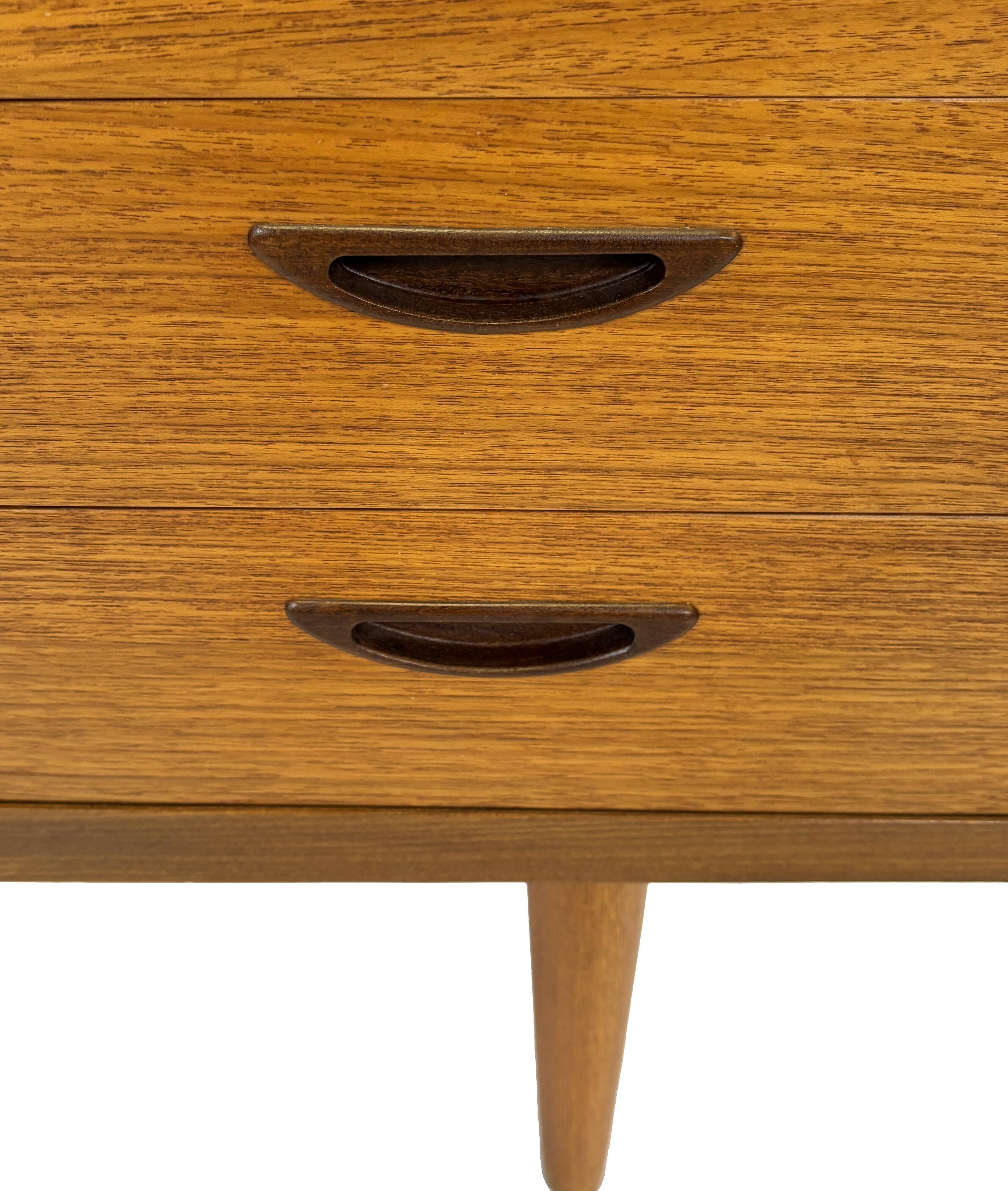 Vintage teak wall cabinet bookcase workplace Danish Design 60's