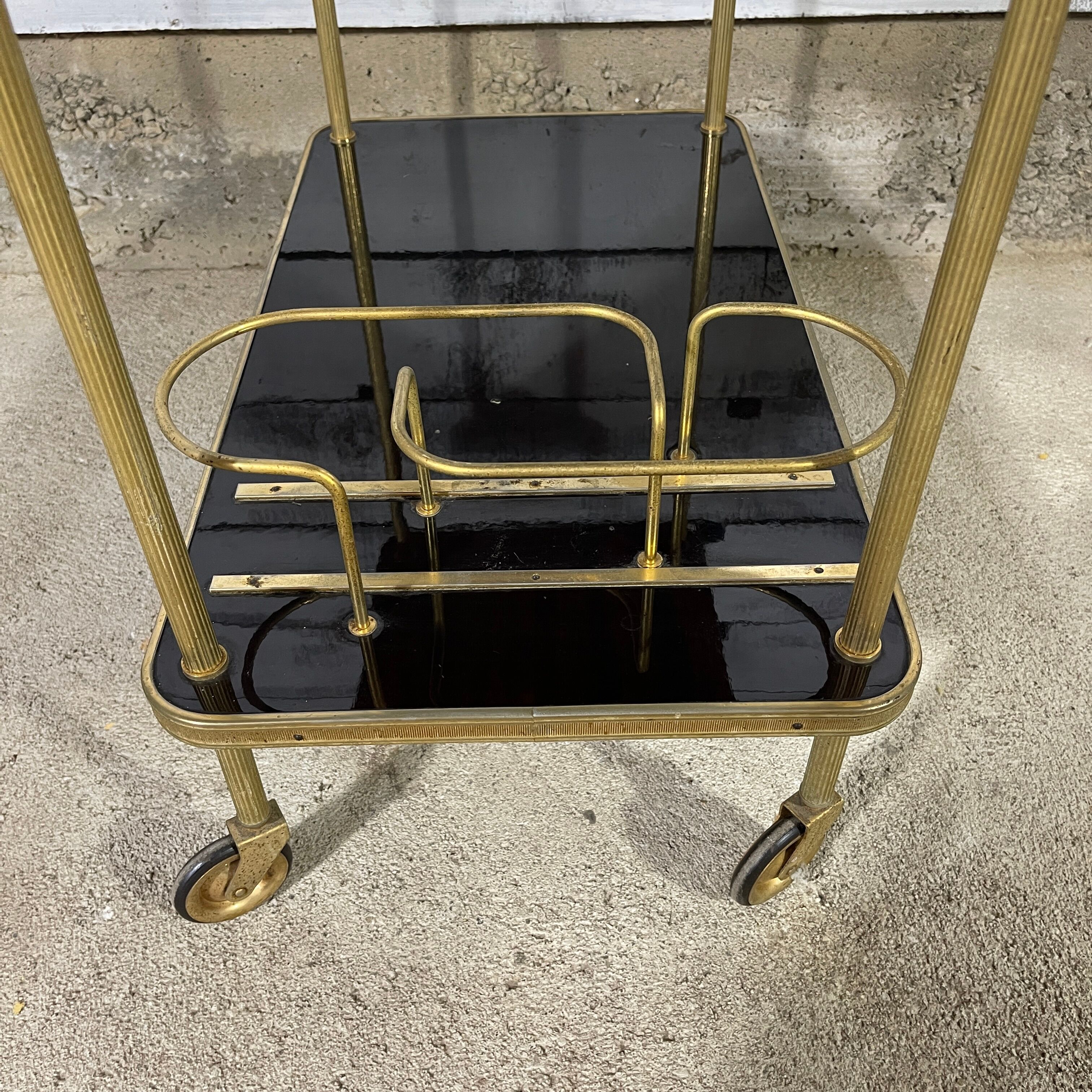 Vintage rolling service trolley