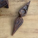 Boite à épices indienne oiseau en bois sculpté