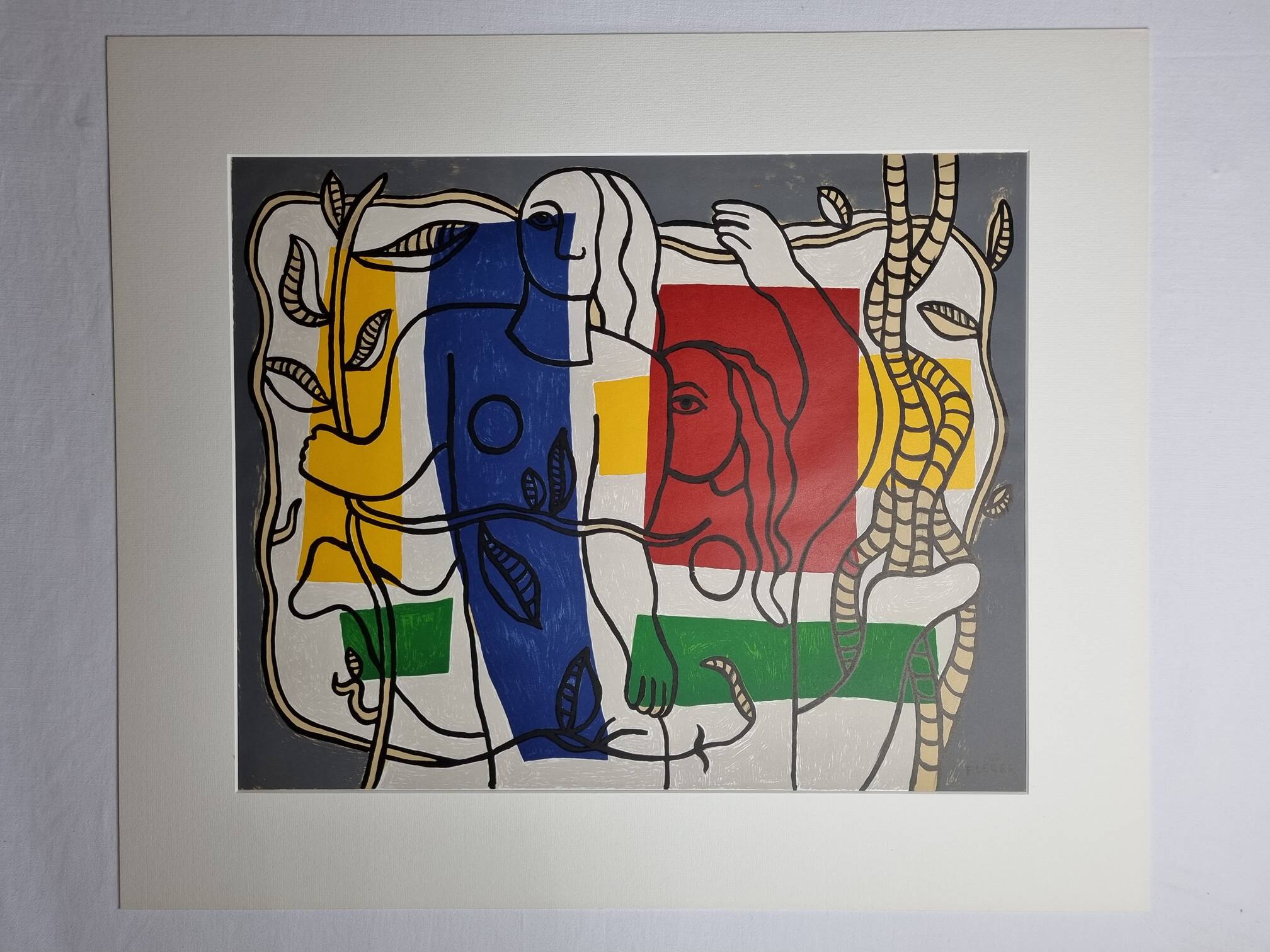 Original lithograph after Fernand Léger, 1946, 62 x 72 cm, framed