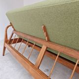 Green Banquette Daybed from Czechoslovakia 1960