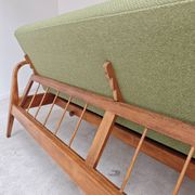 Green Banquette Daybed from Czechoslovakia 1960