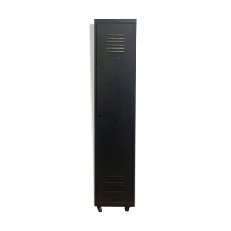 Armoire industriel sur roulettes en métal noir graphite