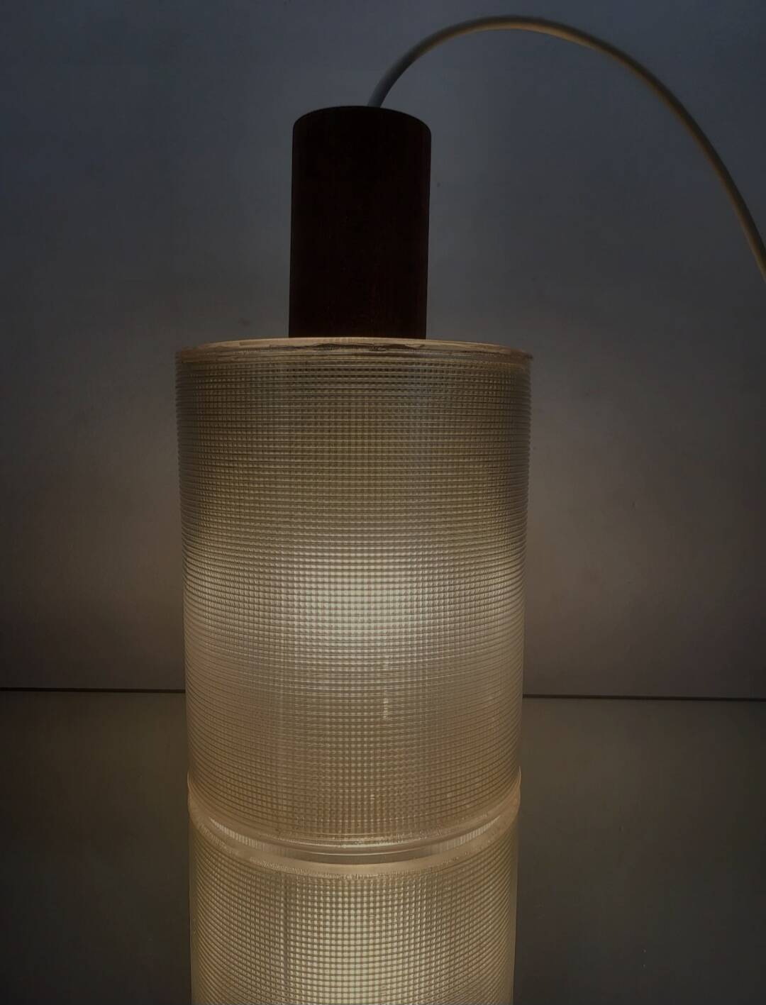 Vintage pendant lamp, Scandinavian style plexiglass