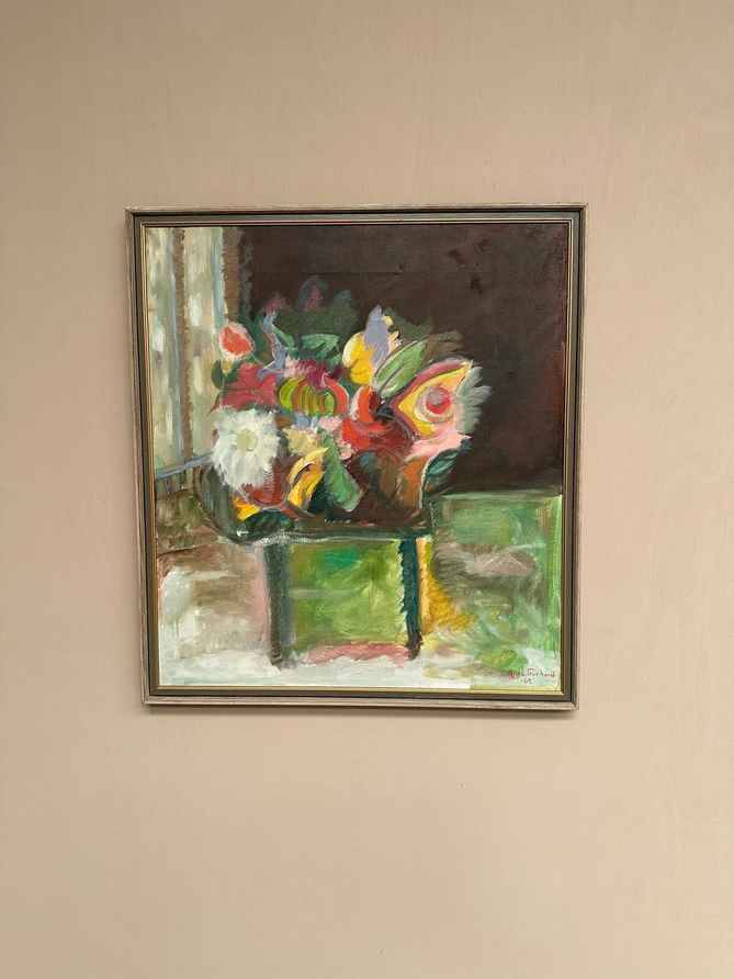 Original European Oil On Canvas – “Still Life” By Ante Gerhard