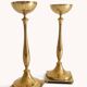 Scandinavian Modern Brass Candlesticks by Gunnar Ander for Ystad Metall