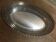 Openwork silver metal bread basket