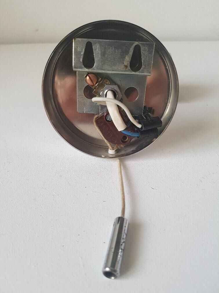 Design wall lamp chrome metal dumbbell shape