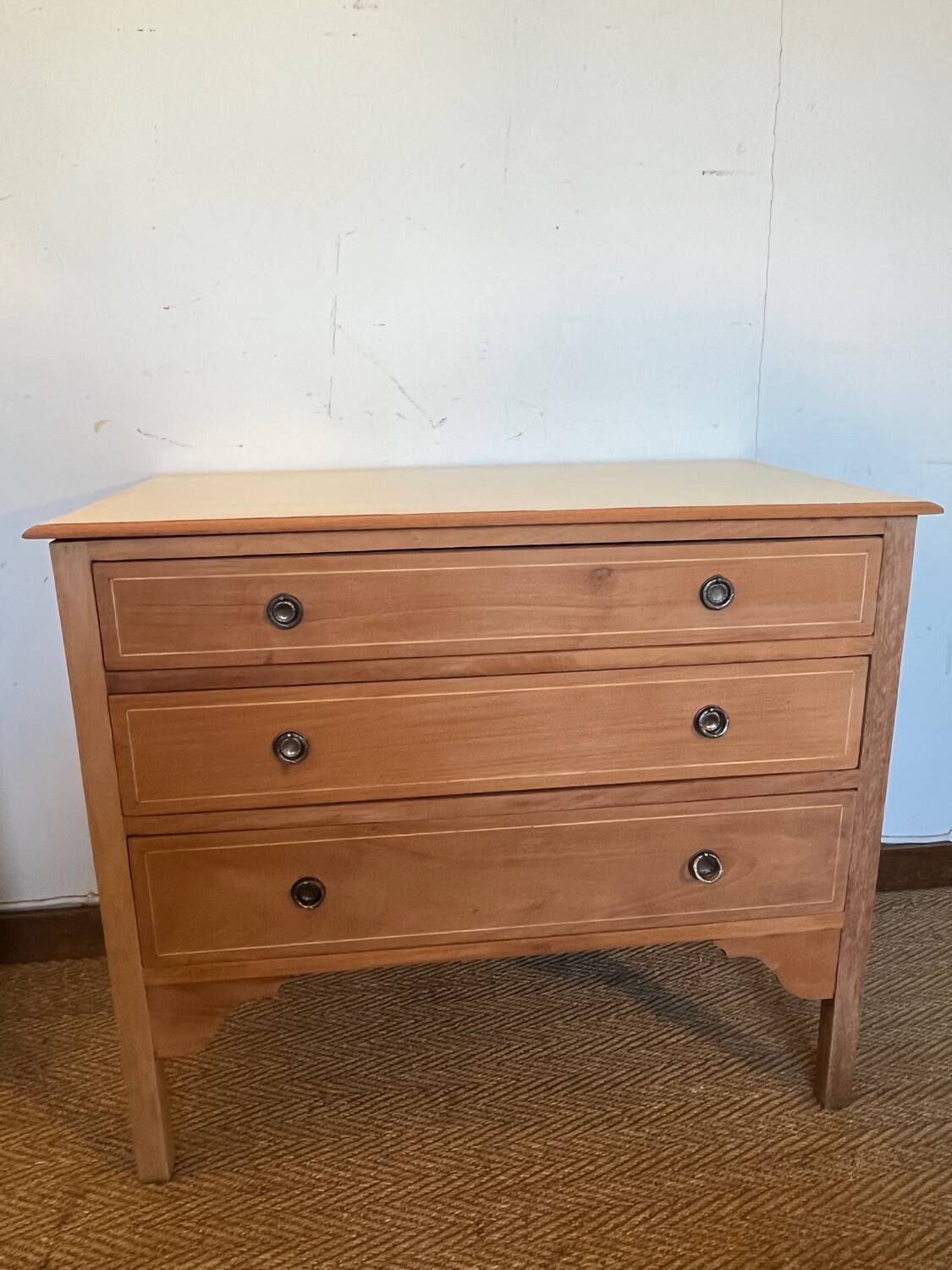 Vintage Louis XVI style cherrywood chest of drawers
